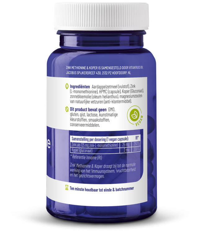 Zink methionine koper