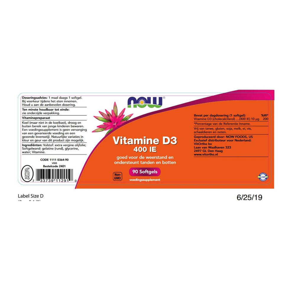 Vitamin D3 400 IU