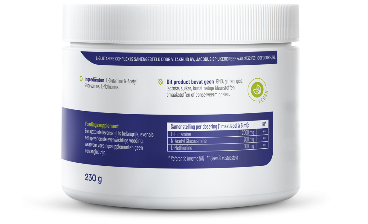 Vitakruid - L-Glutamine Complex poeder - afbeelding 3