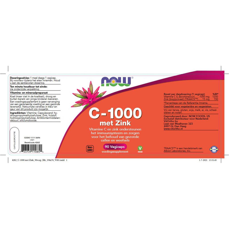 Vitamine C-1000 met Zink