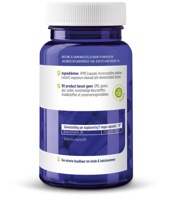 Vitakruid - Biotine 2500 mcg - afbeelding 3