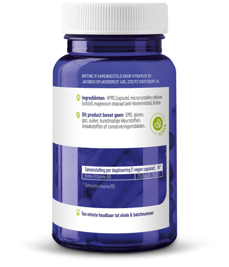 Vitakruid - Biotine 2500 mcg - afbeelding 3
