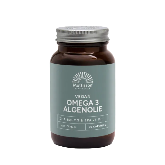 Vegan omega 3 algenolie DHA 150mg EPA 75mg