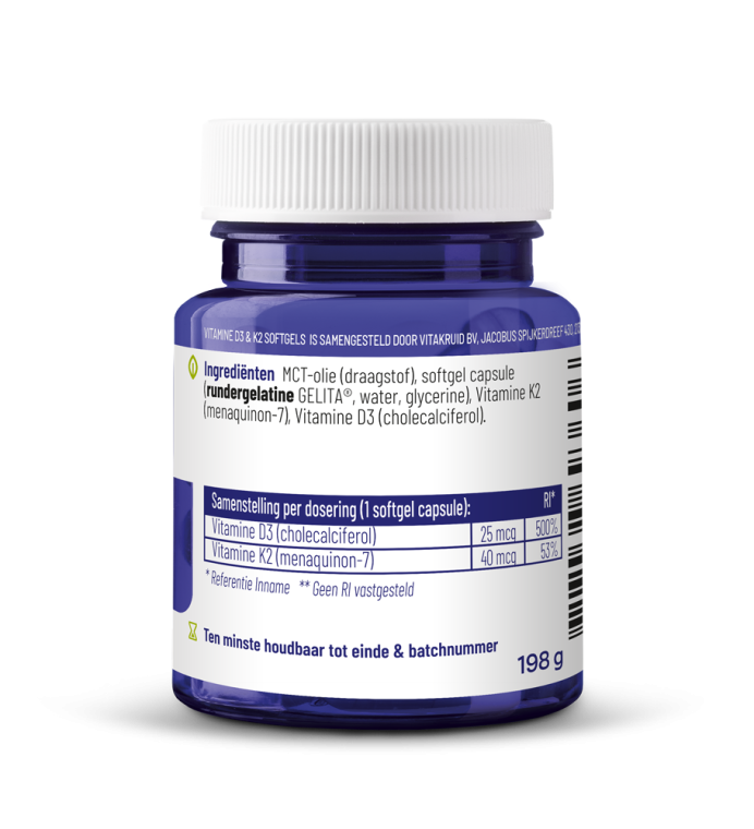 Vitakruid - Vitamine D3 & K2 in MCT-olie voor verhoogde opname - afbeelding 3