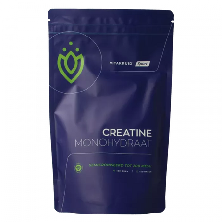 Vitakruid - Creatine Monohydraat gemicroniseerd tot 200 mesh - 450 gram