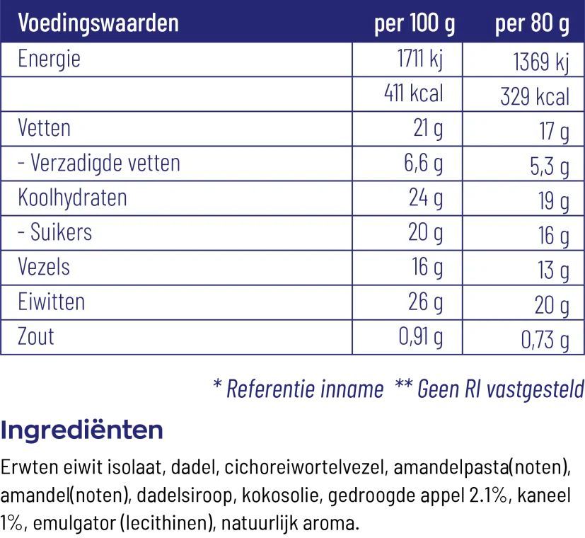 Clean vegan protein bar