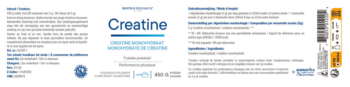 Biotics - Creatine monohydraat - afbeelding 2