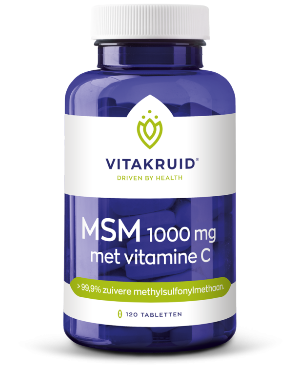 Vitakruid - MSM 1000 mg + vitamine C - 120 tabletten