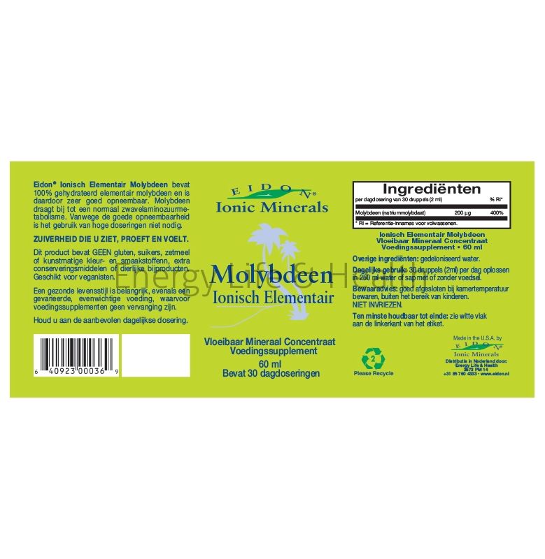 Ionisch Elementair Molybdeen