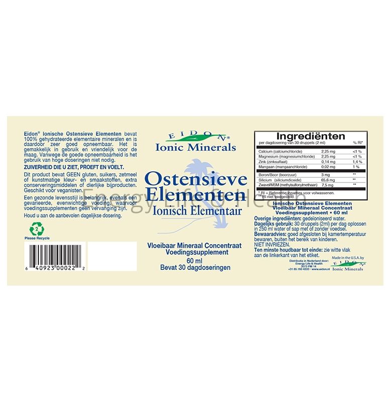 Ionische Ostensieve Elementen