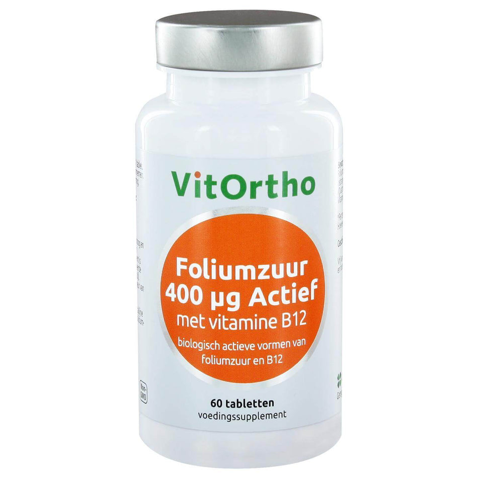 Foliumzuur 400 μg Actief met Vitamine B12