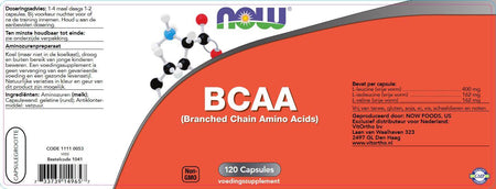 NOW - BCAA (Branched Chain Amino Acids) - afbeelding 2