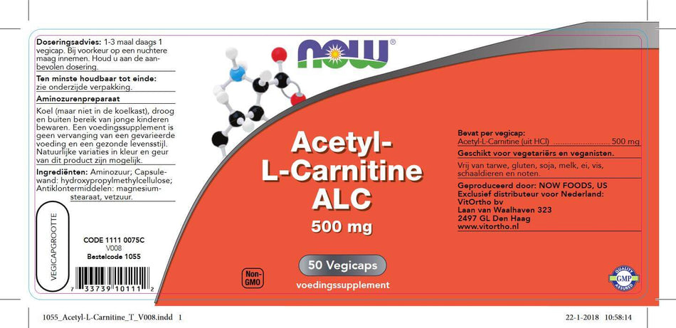 Acetyl-l-Carnitin 500 mg