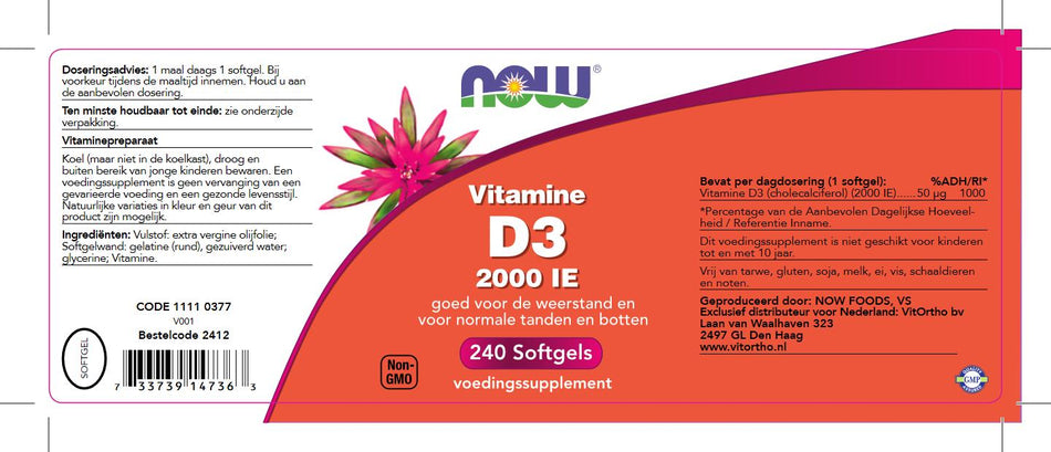 Vitamine D3 2000 IE