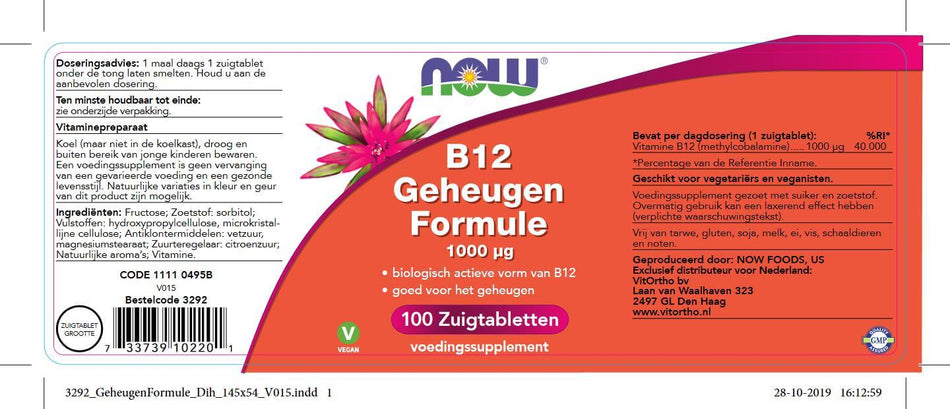 Vitamin B12 Gedächtnisformel 1000 MCG