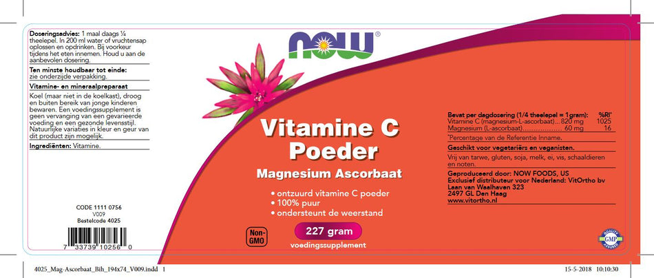 Vitamine C Poeder Magnesium Ascorbaat