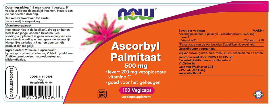 Ascorbyl Palmitaat 500 mg