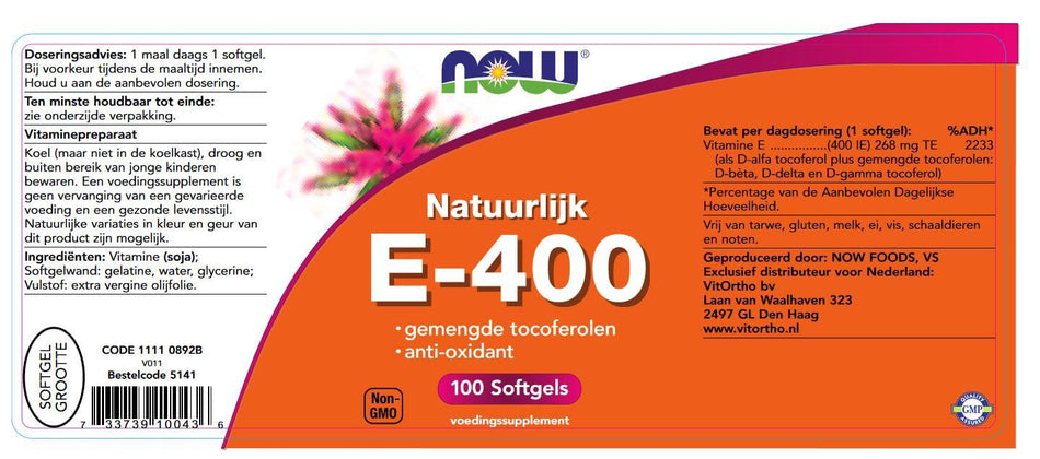 Vitamin E-400 gemischte Tocopherole