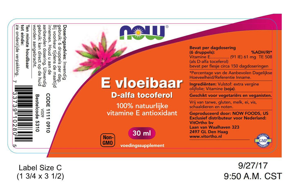 E flüssiges D-Alfa-Tocoferol