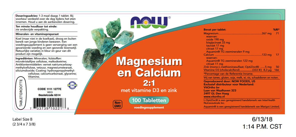 Magnesium und Kalzium 2: 1