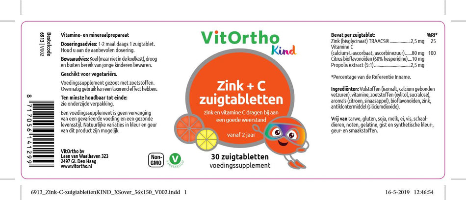 Zink + C saugen Tabletten Kind