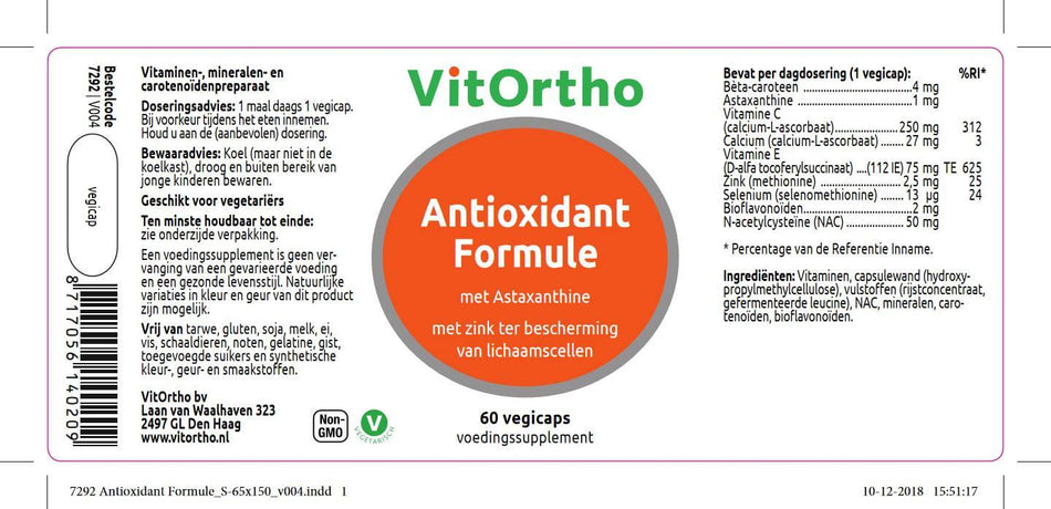 Antioxidform ehemals antioxidative Formel