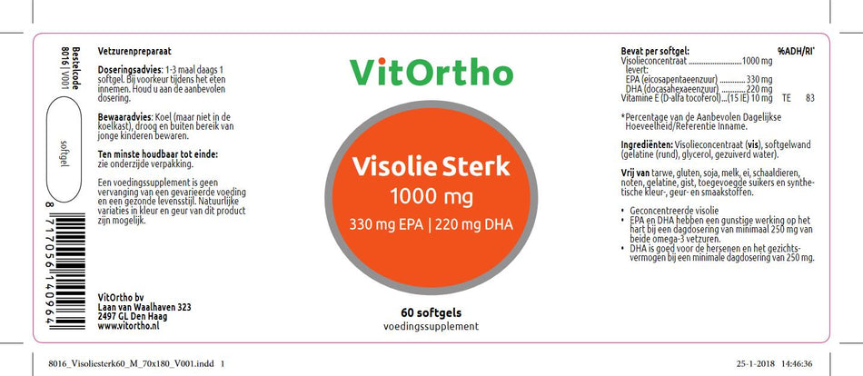 Fischöl stark 1000 mg 330 mg EPA | 220 mg DHA