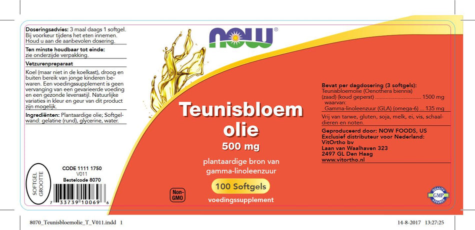 Teunisbloemöl 500 mg