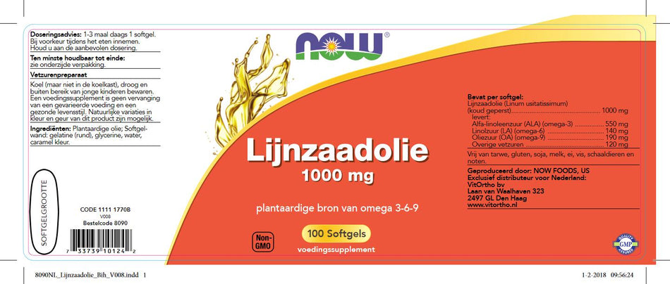 Lijnzaadolie 1000 mg