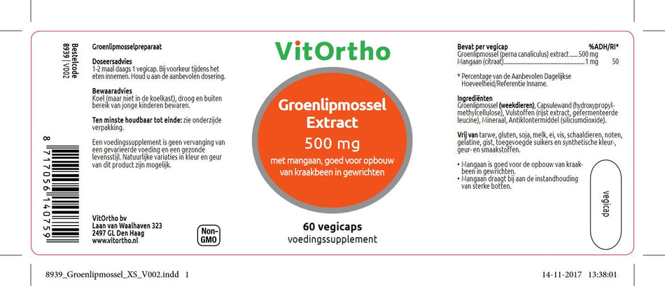 Grün -Lip -Moos -Extrakt 500 mg