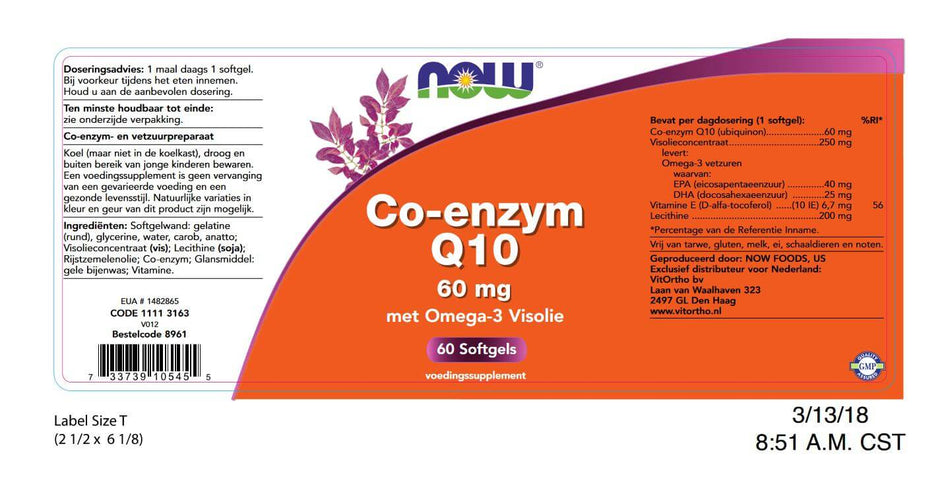 Co-Enzym Q10 60 mg mit Omega-3-Fischöl