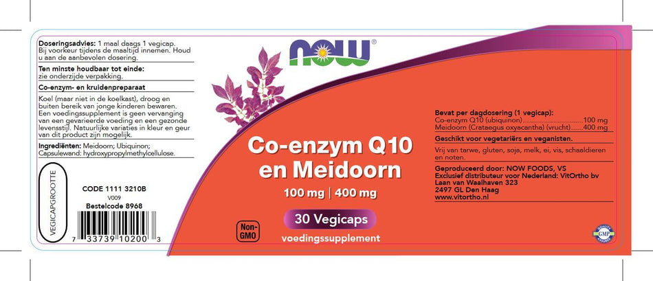 Co-Enzym Q10 100 mg und Hawthorn 400 mg