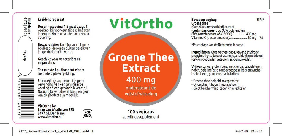 Grüner Teeextrakt 400 mg