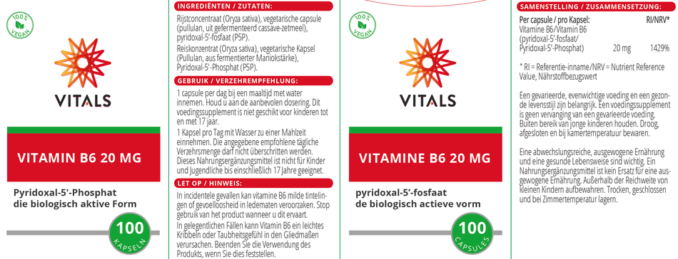 Vitamine B6 20 mg